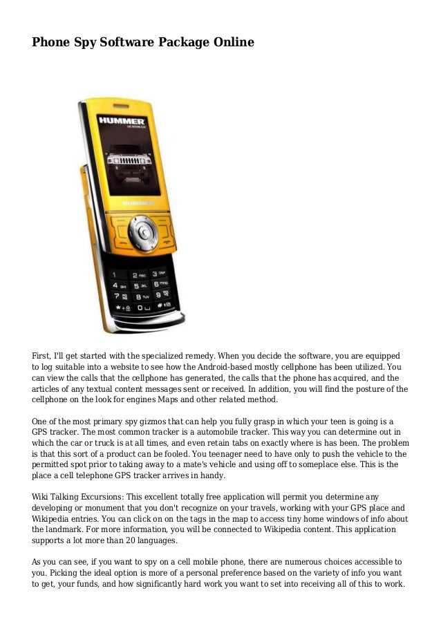tiny cell phone software spy